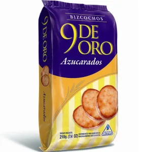 9 de Oro Biscuits with Sprinkled Sugar Traditional 210 g / 7.4 oz