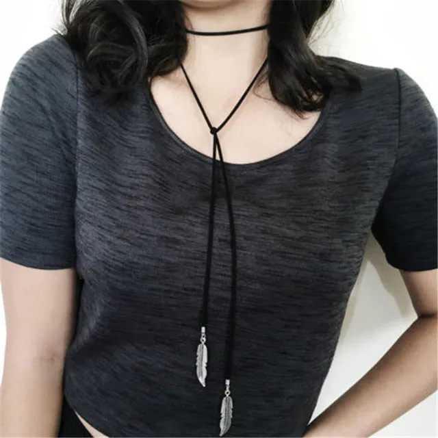 Black Suede Choker Necklace Multilayer Leather Goth Velvet Chokers Colares Jewelry Necklaces Punk Jewelery Bijoux One Direction