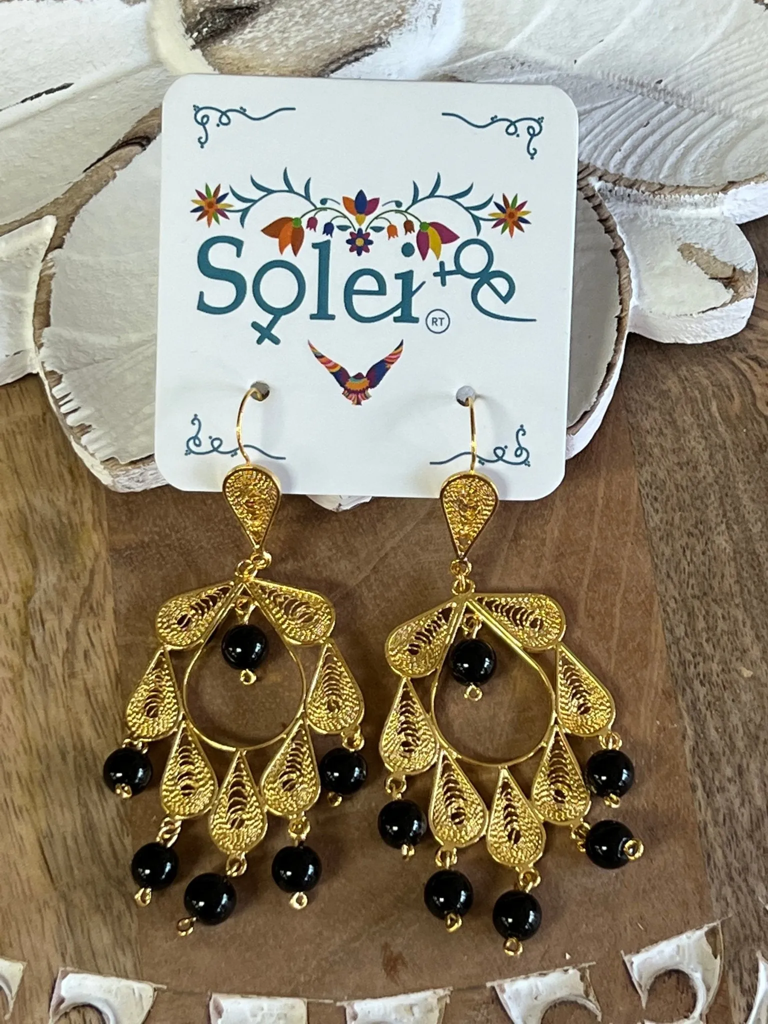 Colgante Piedra Earrings