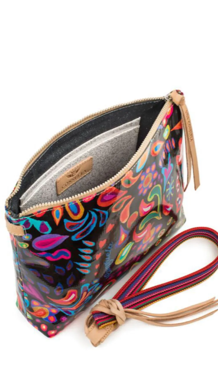 Consuela Sophie Black Swirly Downtown Crossbody 6922