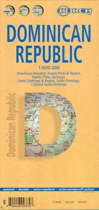 Dominican Republic Road Map (17th Edition) by Borch Map (2013)