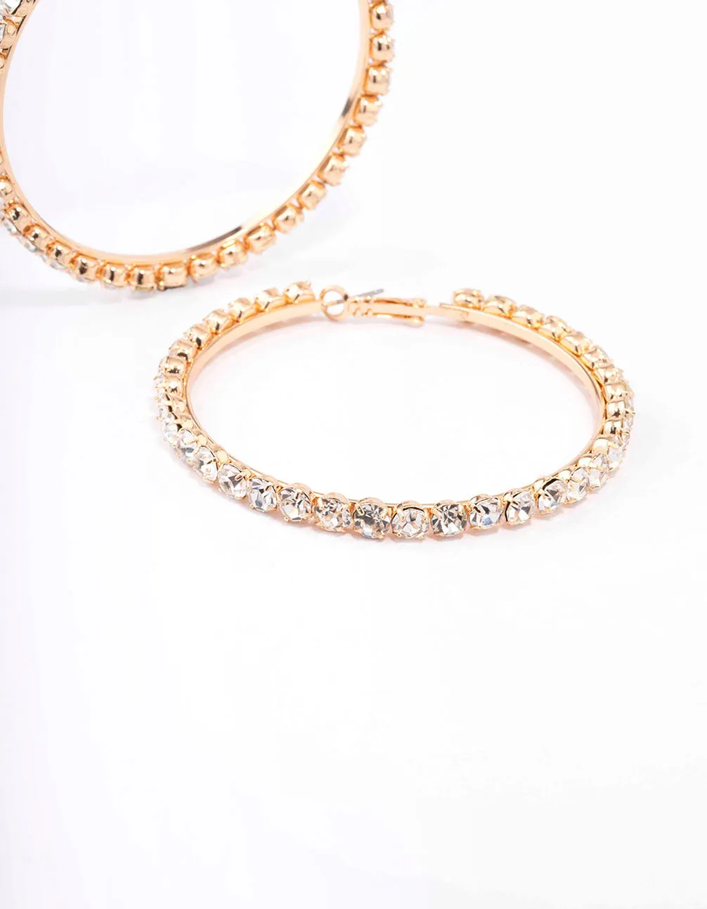 Gold Luxe Bling Drop Earrings