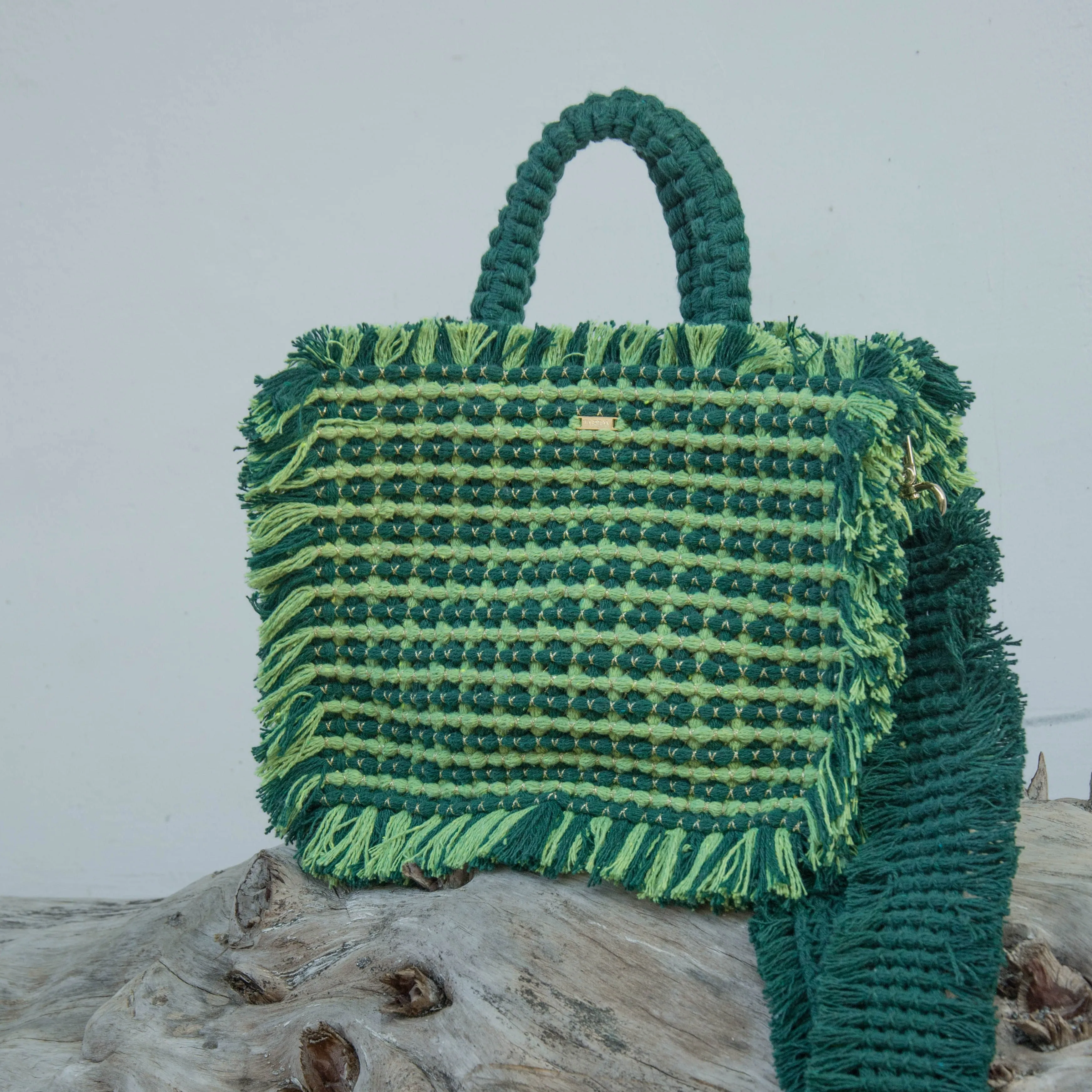 Gossypium Tote Bag Medium - Mix Verdes