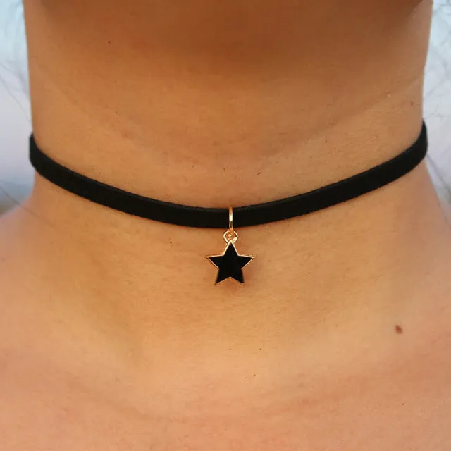 Gothic Choker Necklaces Women Clavicle Collares Fashion Jewelry Bijoux Colier One Direction Necklace 80'S 90'S One Direction