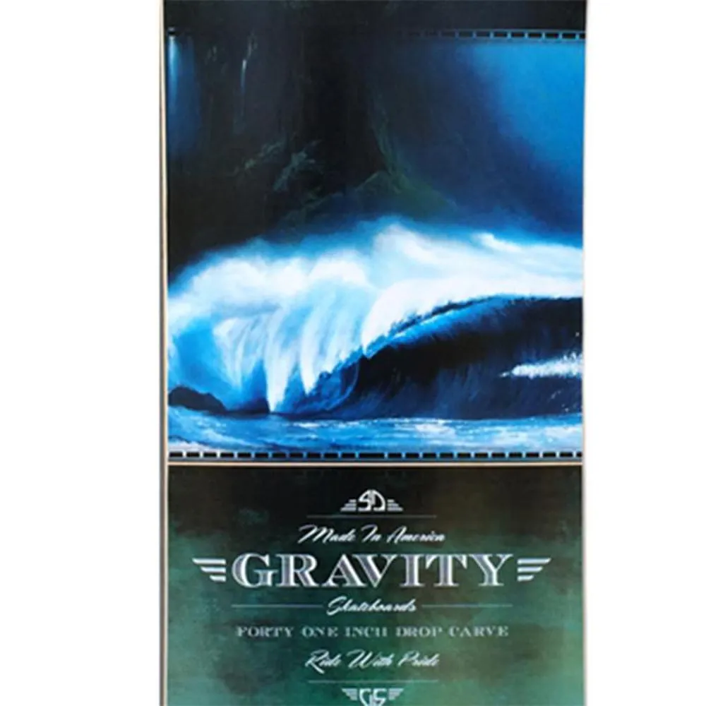 Gravity Longboard Freeride Drop Carve 41" Olas Azules - Complete