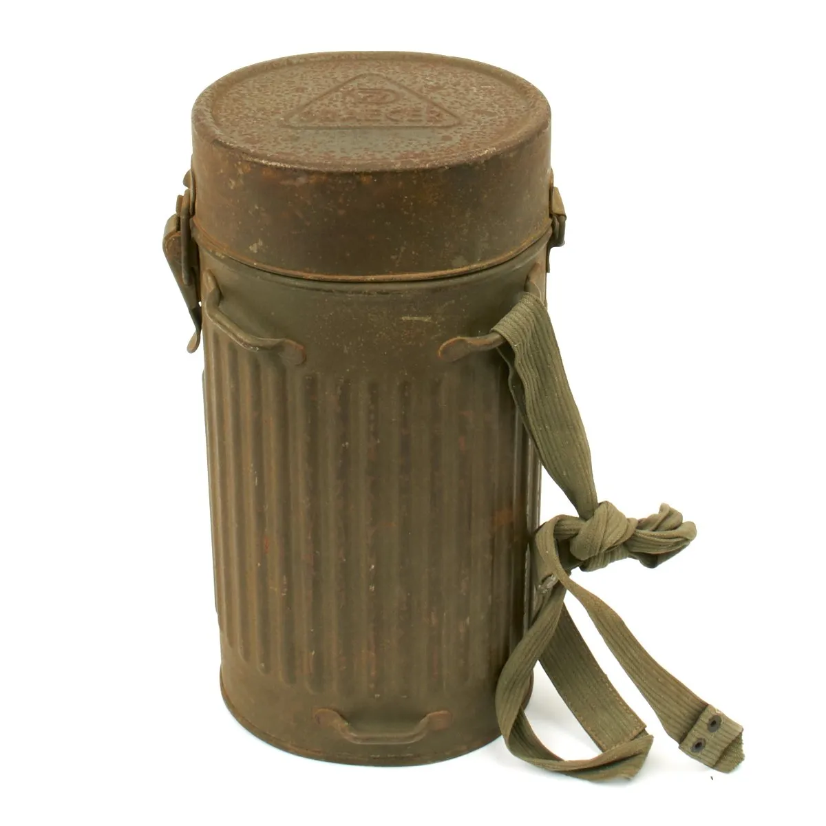 Original German WWII 1940 Luftschutz Gas Mask by Draeger