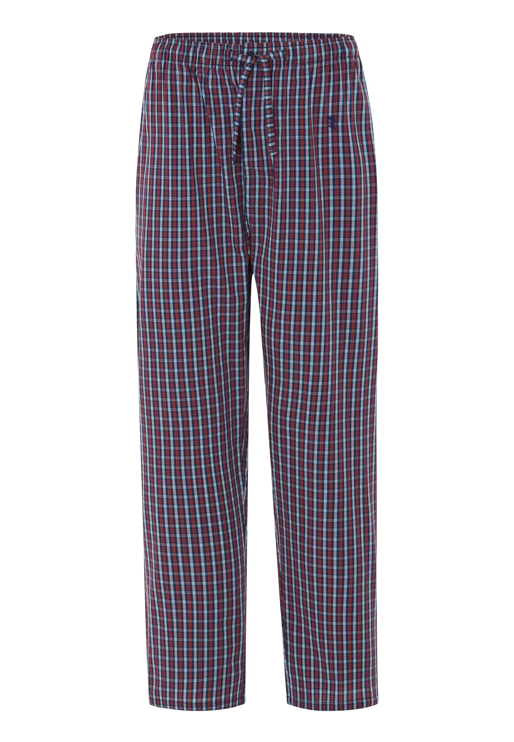 Pantalón Pijama Hombre Largo Algodón Popelín Cuadros - Rojo 8910_94