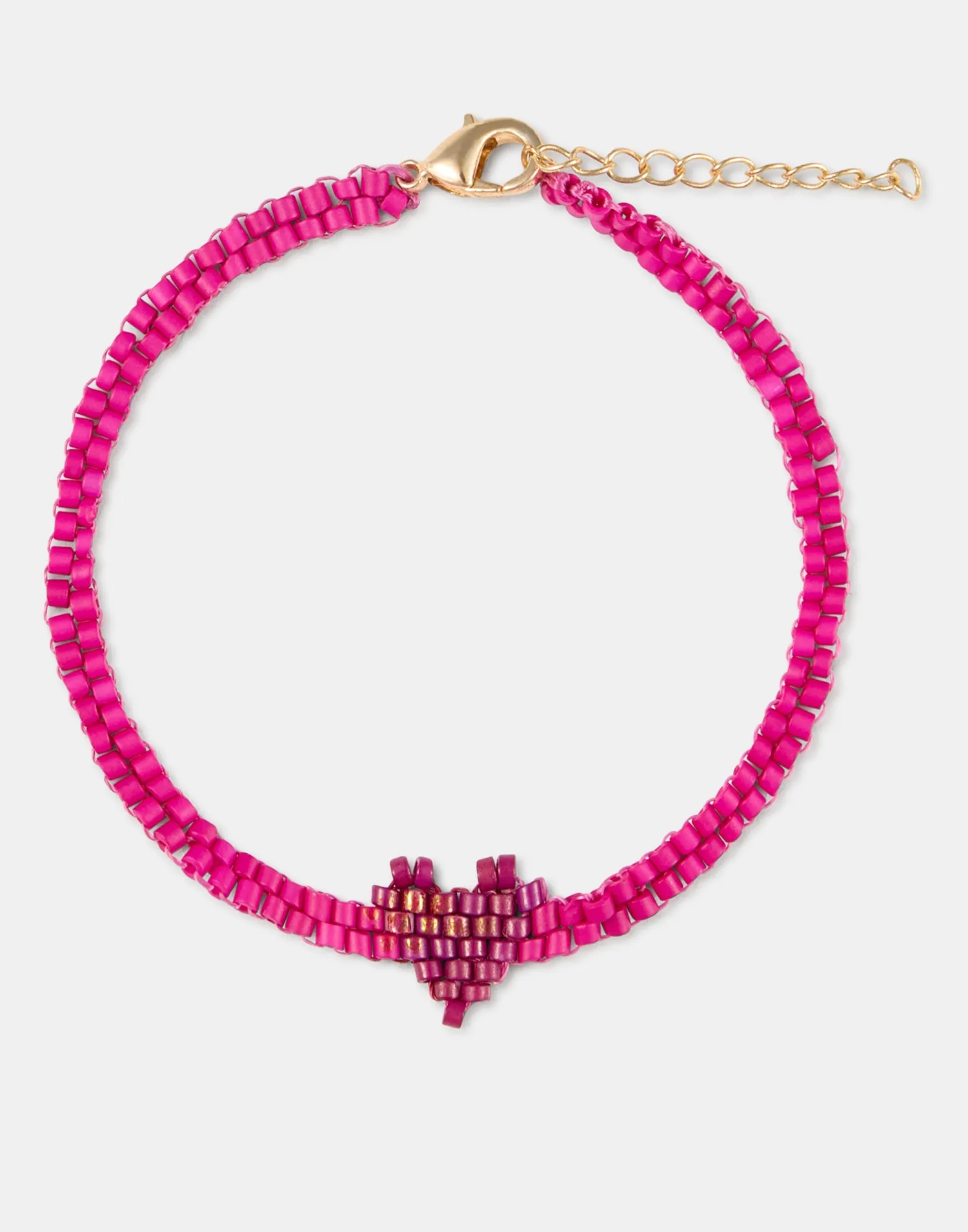 Pulsera beads corazón