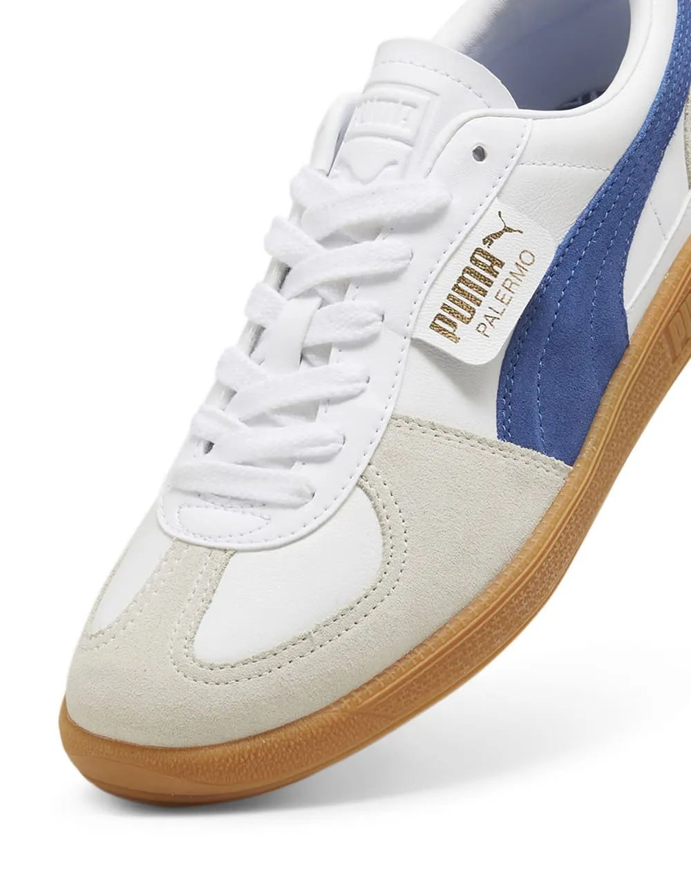 Puma Palermo Lth Blancas y Azules Hombre