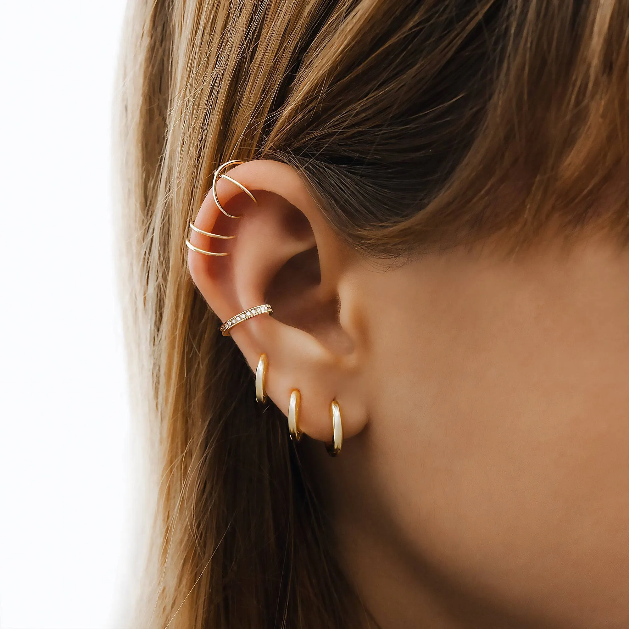 "3-Hoops" Earrings