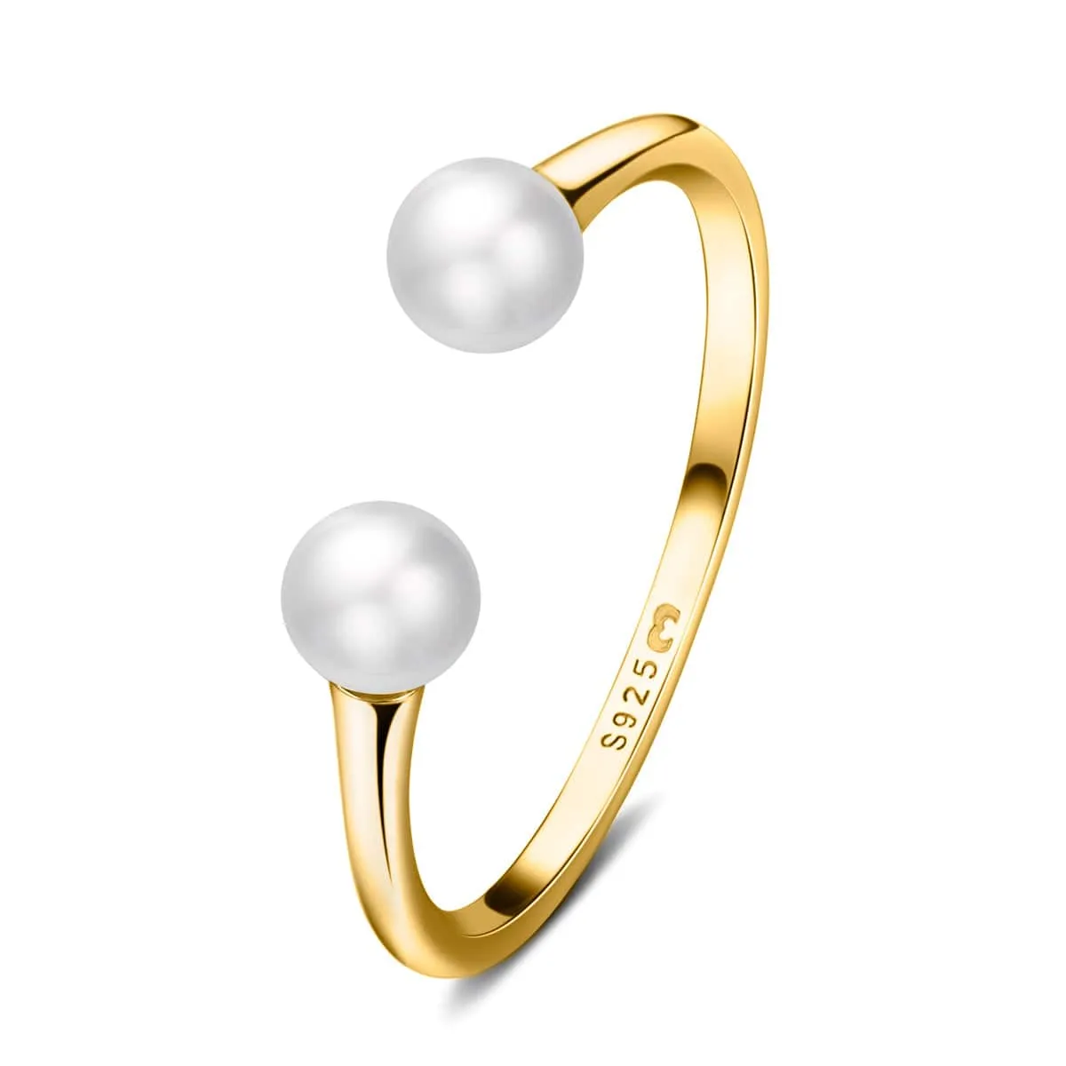 "Double Pearl" Ring