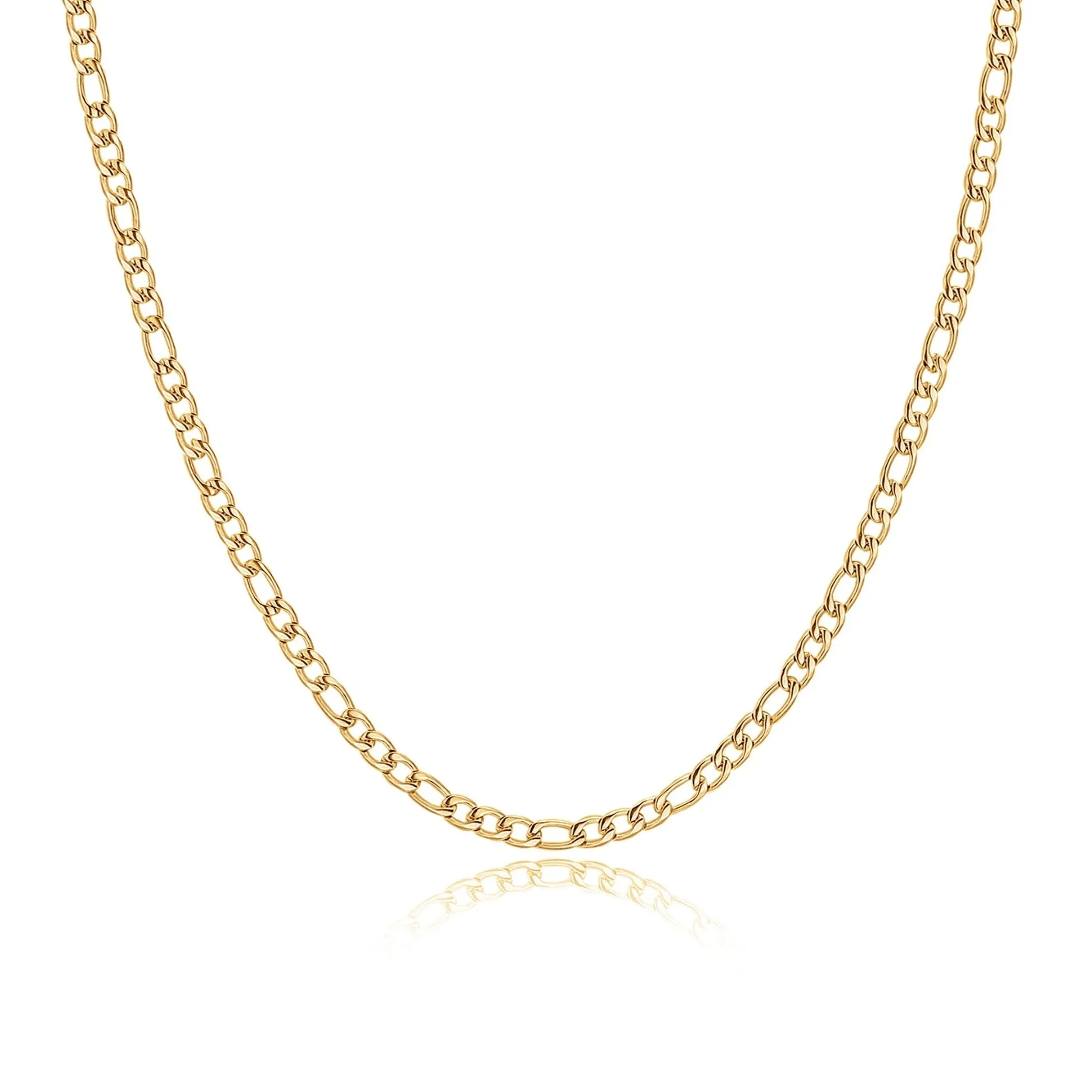 "Figaro Simple" Chain Necklace