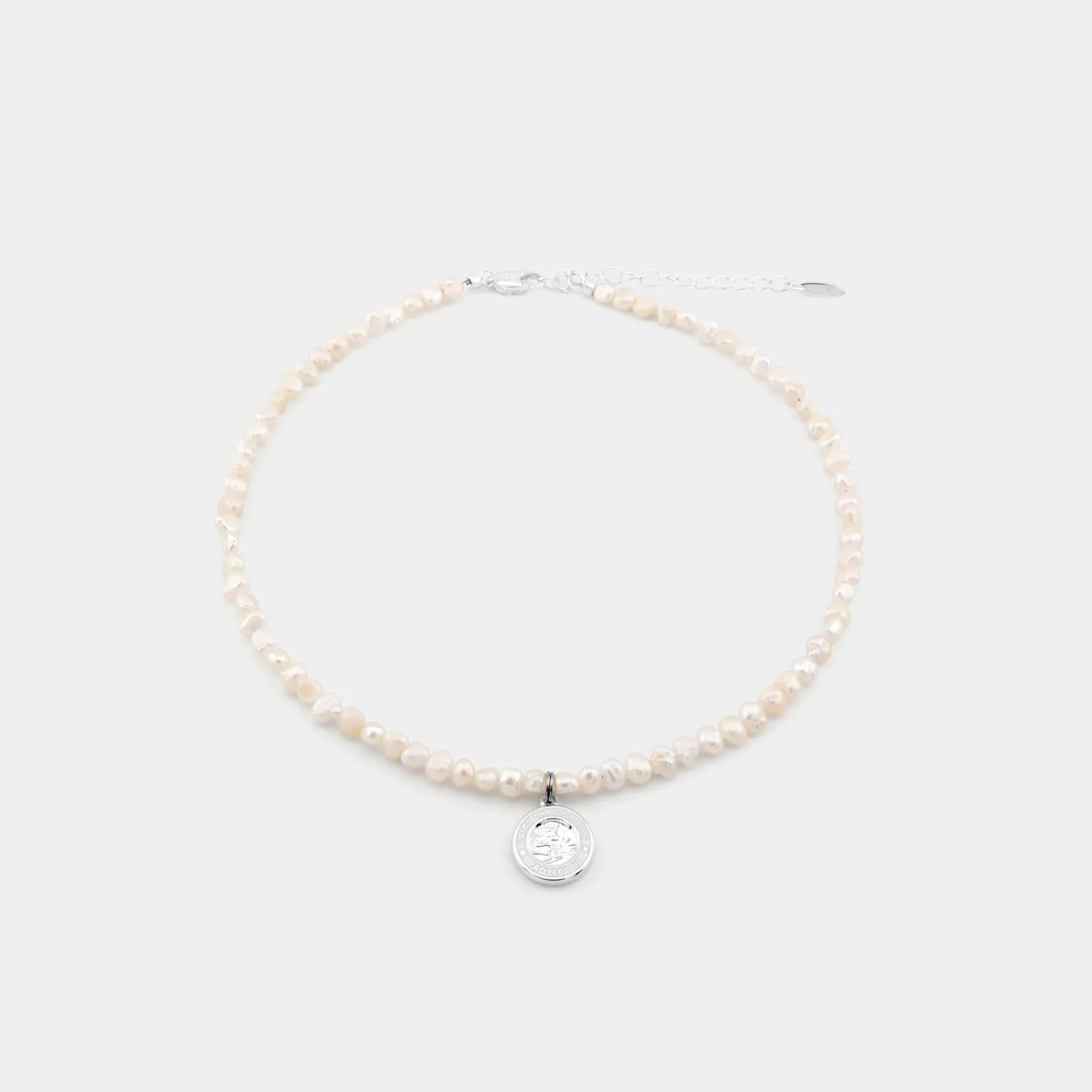 Shoreline Pearl Choker - Silver