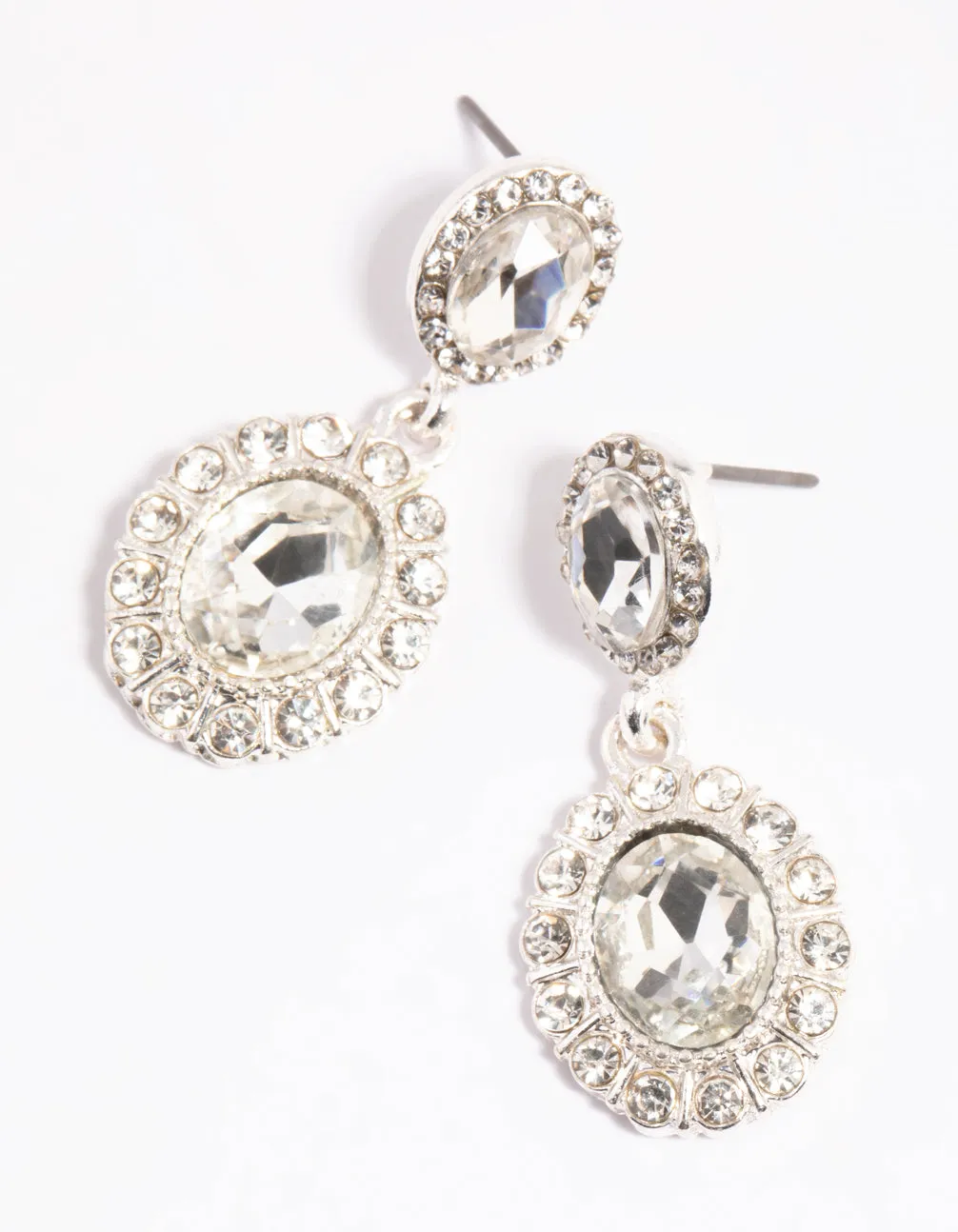 Silver Vintage Drop Earrings