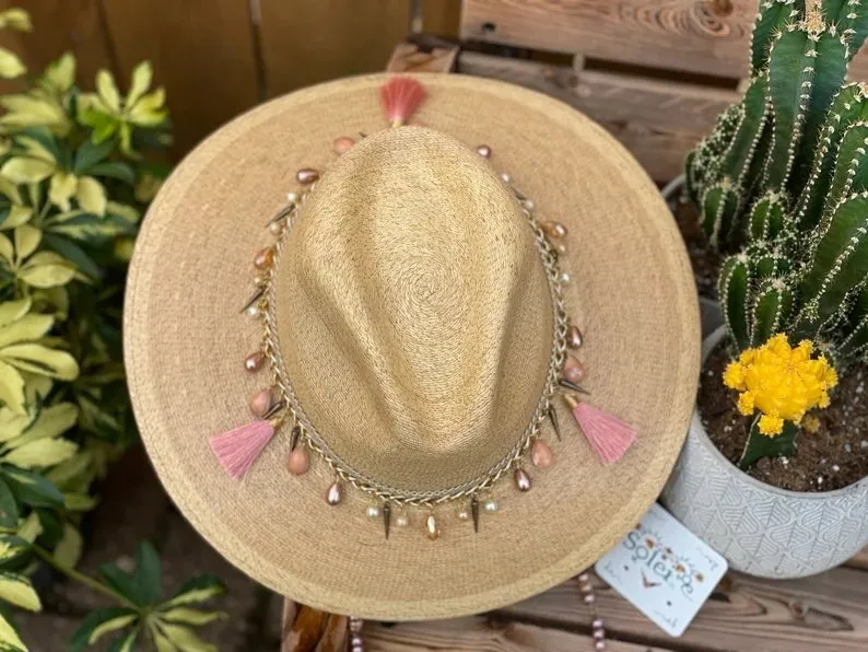 Sombrero Perlas Mayra