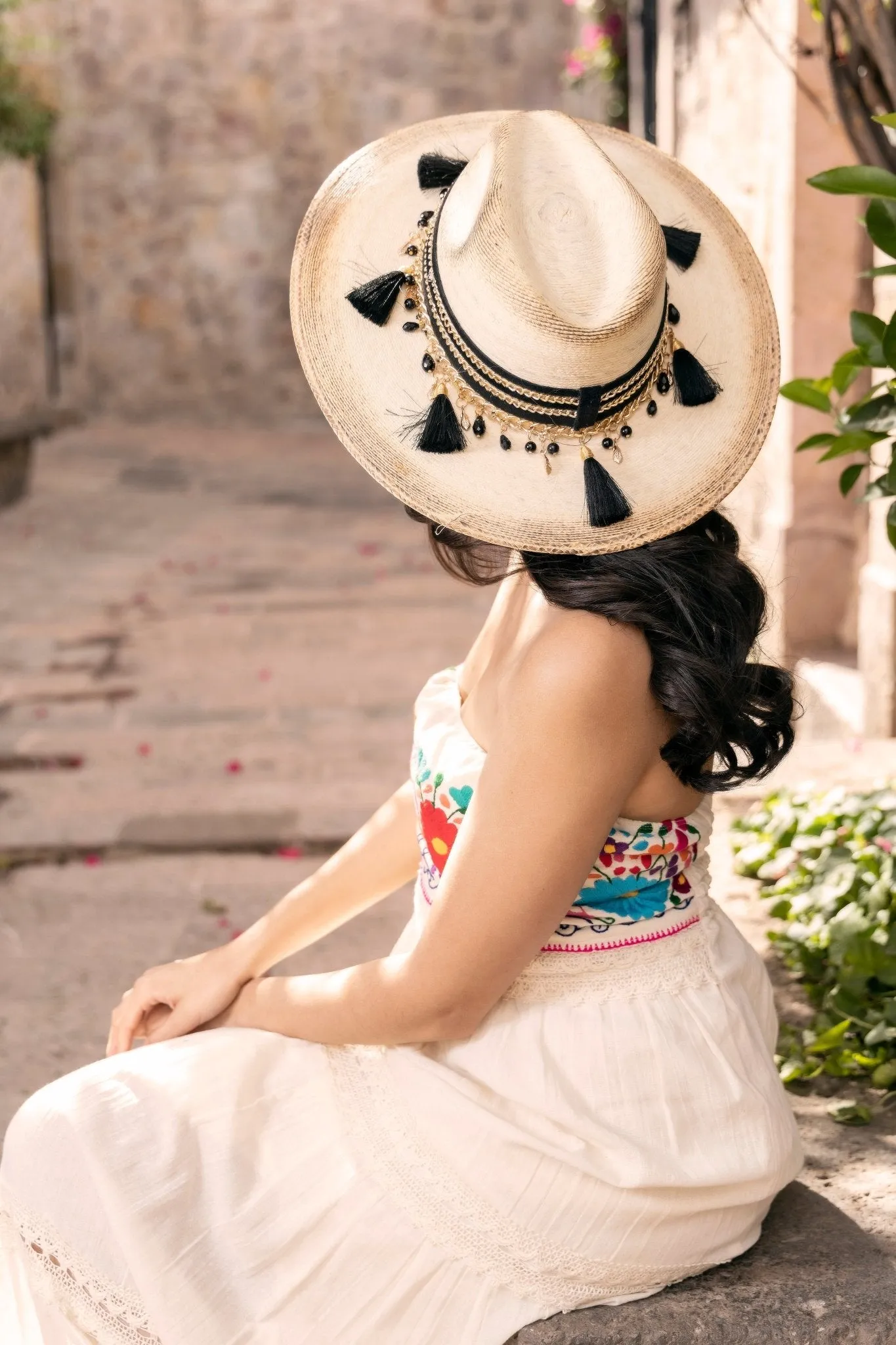 Sombrero Perlas Mayra