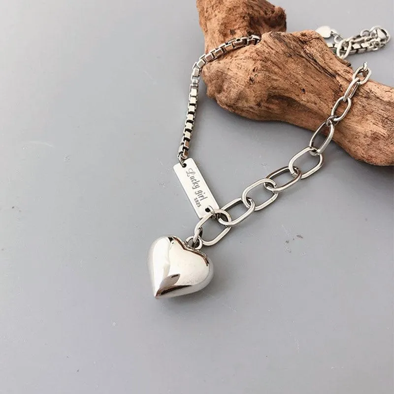 Summer Anklet Bracelet For Women Vintage Love Heart Pendant Jewelry