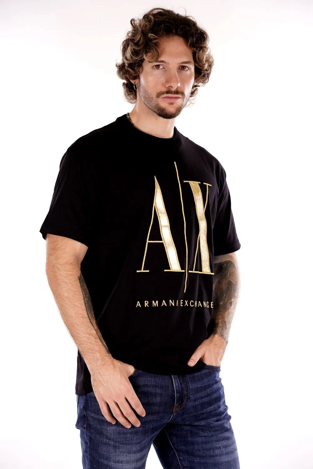 T-shirt ARMANI EXCHANGE da Uomo - nero 8NZTPQZJH4Z1200 NEROORO